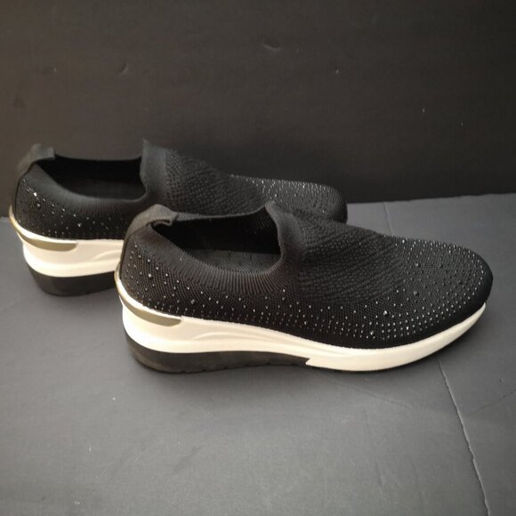 Flexus Ladies Size 41 (approximate 9.5-10 US) Black Wedge Heel Casual Shoes - Picture 2 of 8